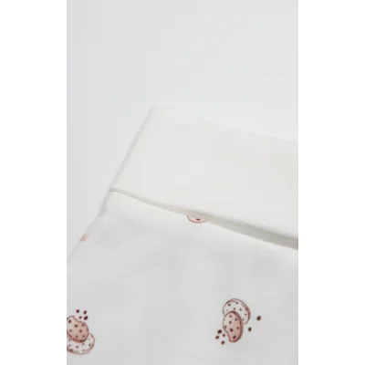 Bistyle Patikli Alt Cookies Make Happy Ekru