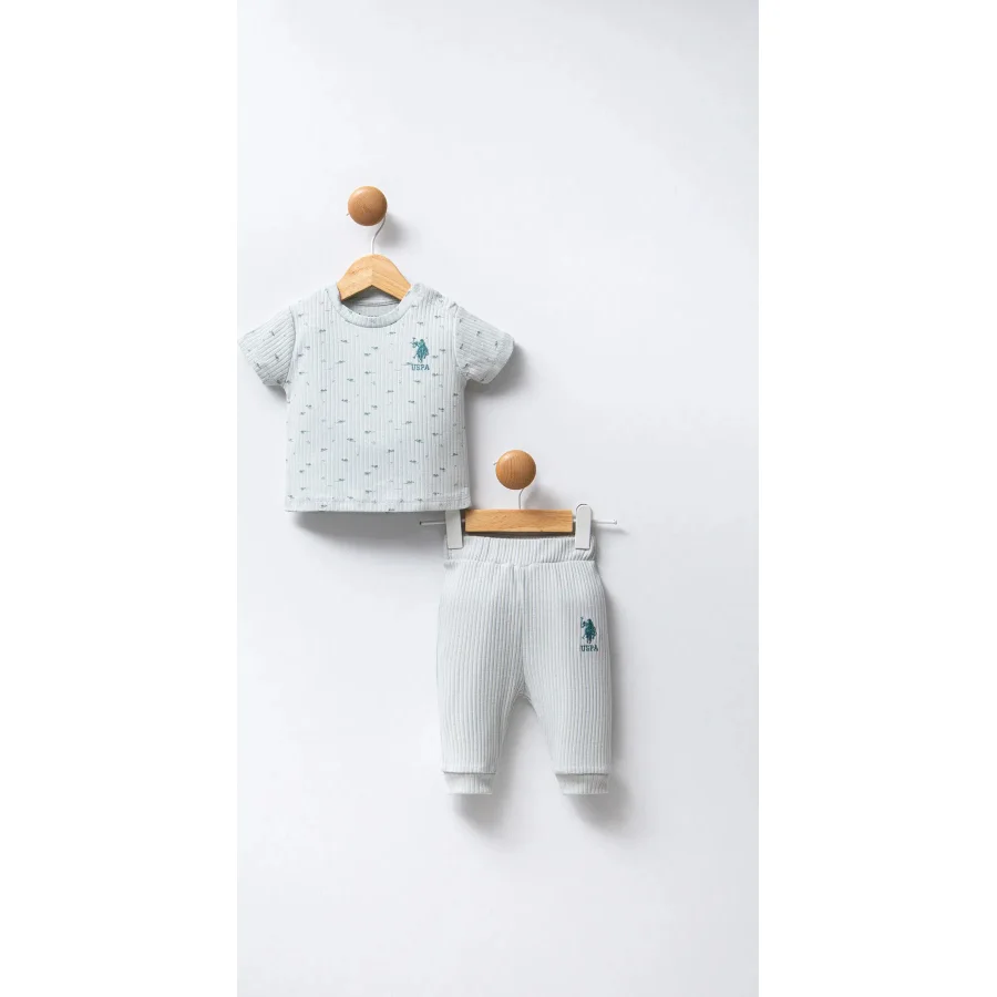U.S Polo Bebek Takım, 2'li, Su Yeşili