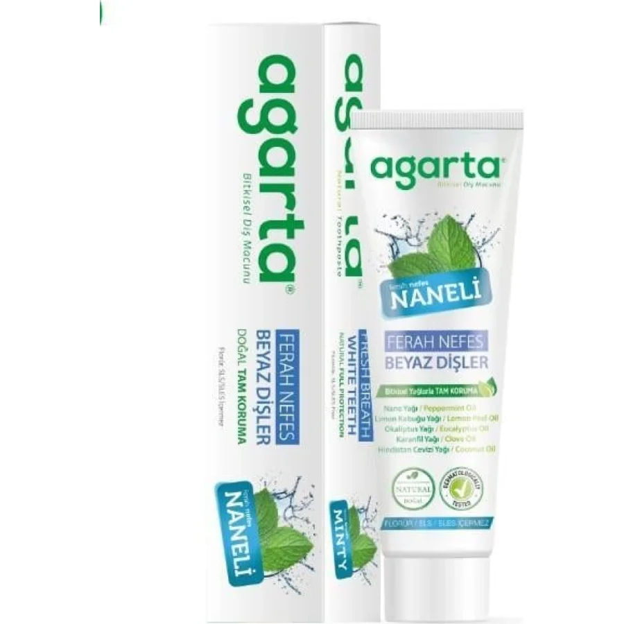 Agarta Doğal Diş Macunu, 100 ml, Nane Özlü