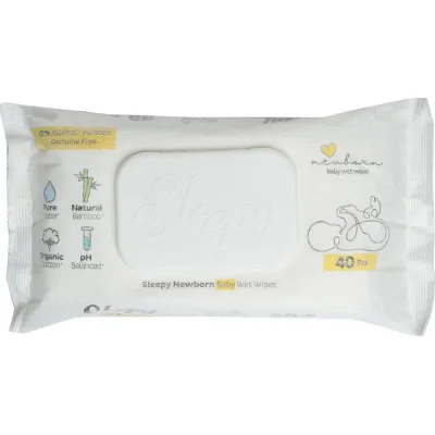 Sleepy Natural Yenidoğan Islak Havlu Mendil, 40 Yaprak, 12'li