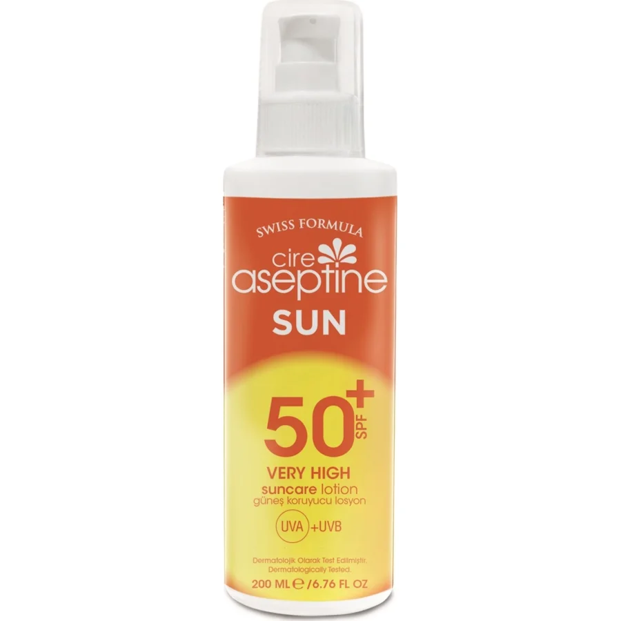 Cire Aseptine Sun Güneş Koruyucu Losyon, SPF 50, 200 ml