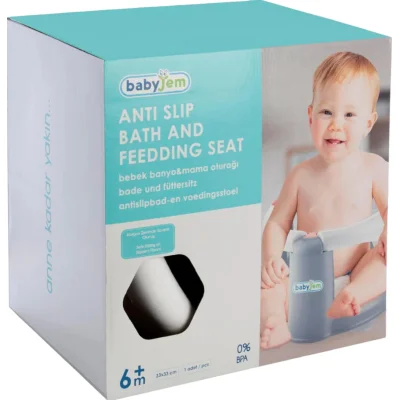 BabyJem Önden Açılır Banyo & Mama Oturağı, Beyaz