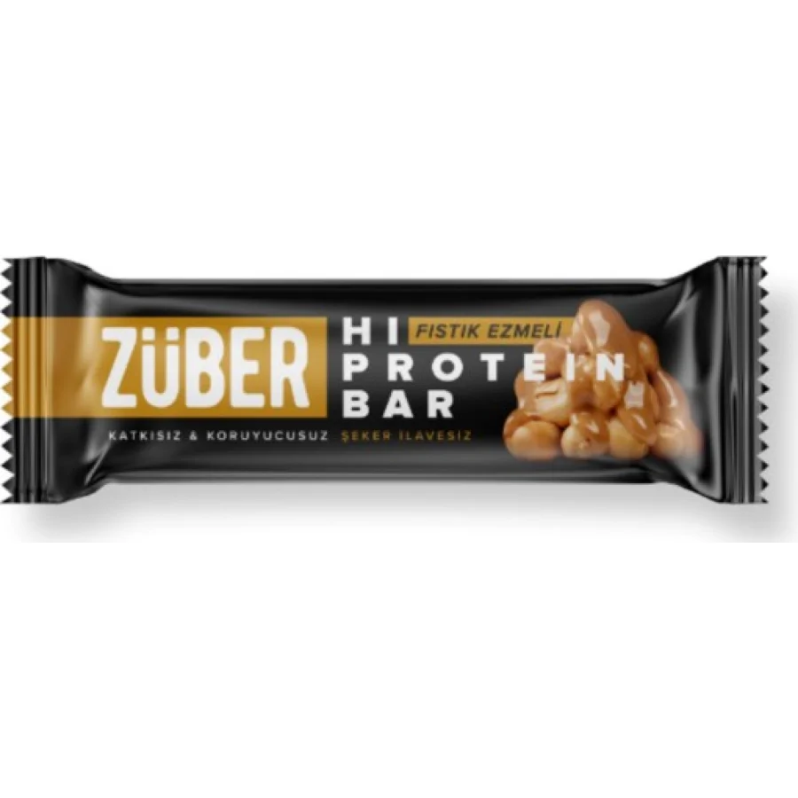 Züber Hi-Protein Bar, 45 g, Fıstık