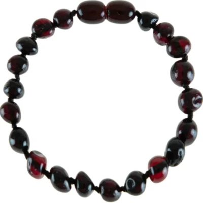 BabyJem Kehribar Bebek Bilekliği, Vişne