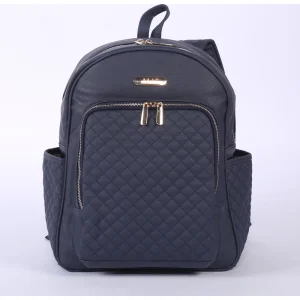 M&Y Dust Deri Anne Bebek Bakım Sırt Çantası, Lacivert