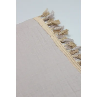 Bistyle Organik Müslin, 80x90, Fistolu Battaniye, Taş
