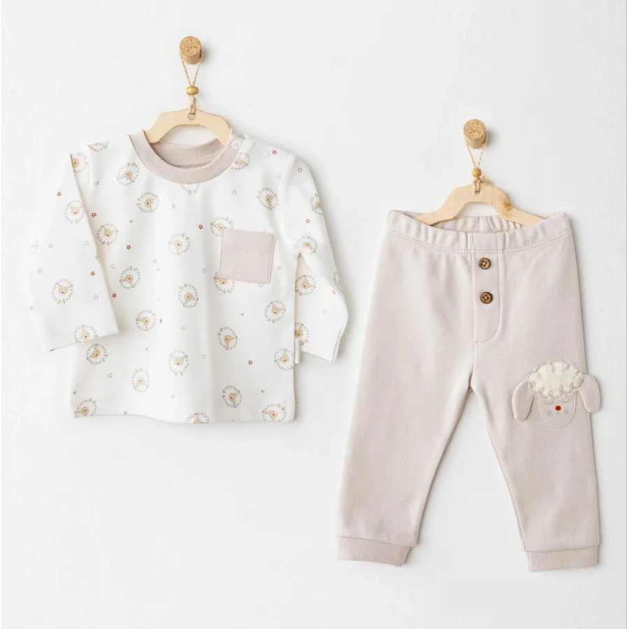 Andywawa Tinny S Sheeps Takım, 2'li, Bej