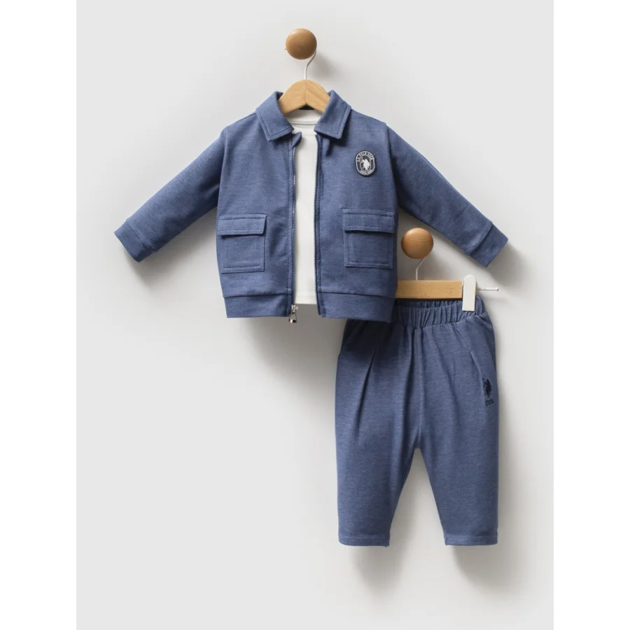 U.S. Polo Assn Takım, 3'lü, Mavi