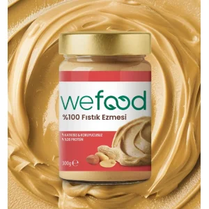 Wefood Yer Fıstığı Ezmesi, %100 Sade, 300 g