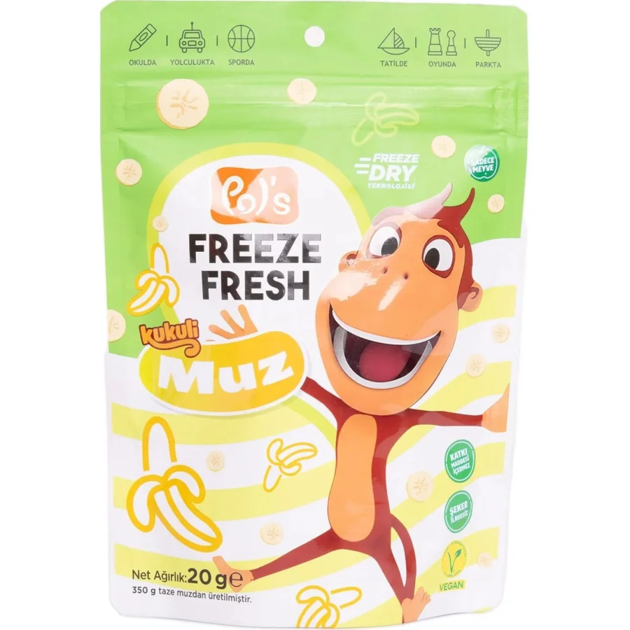 Pol’s Freeze Fresh, Kukuli, Muz, 20 g