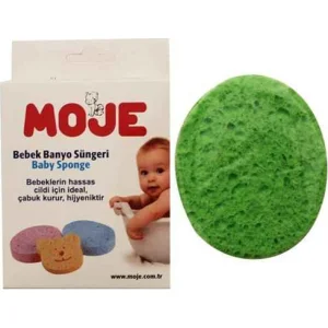Moje Selülozik Bebek Banyo Süngeri, Yeşil