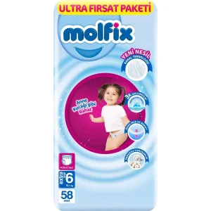 Molfix Külot Bez, 6 Beden, 58 Adet