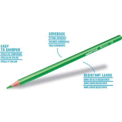 Carioca Tita Maxi Üçgen Kuru Boya Kalemi, 12'li