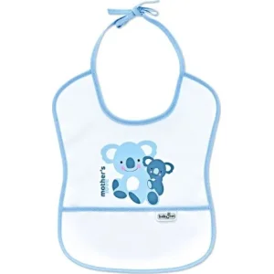 BabyJem Poli Muşamba Küçük Mama Önlüğü, Mavi