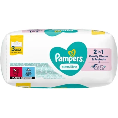 Prima Sensitive Islak Havlu Mendil, 3'lü, 156 Yaprak