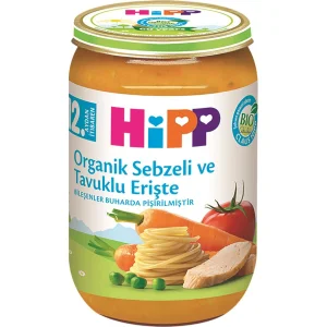 Hipp Organik Sebzeli Tavuklu Erişte, 220 g