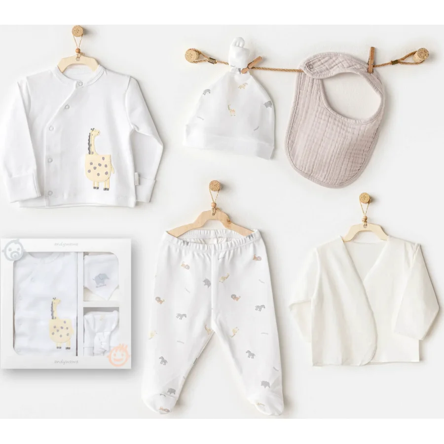 Andywawa Little King Hastane Çıkışı, 5'li, Beyaz