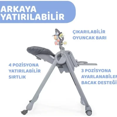 Chicco Polly Magic Relax Mama Sandalyesi, Blue Passion