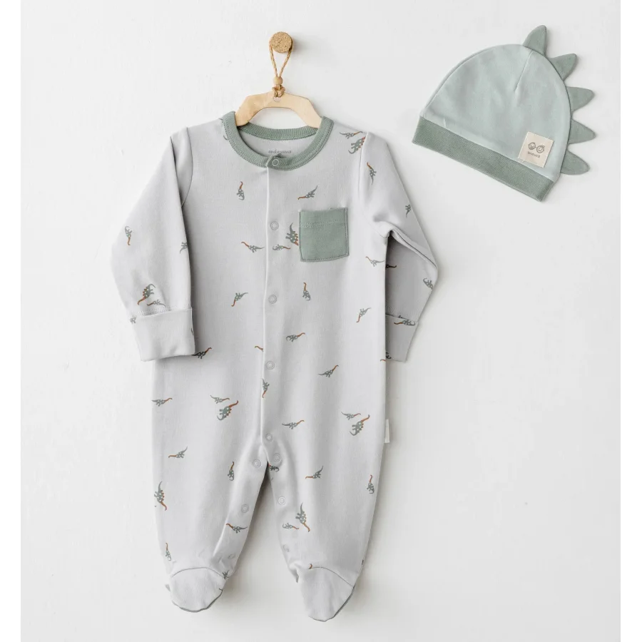 Andywawa Mummy S Snuggle Saurus Tulum Takım, Yeşil