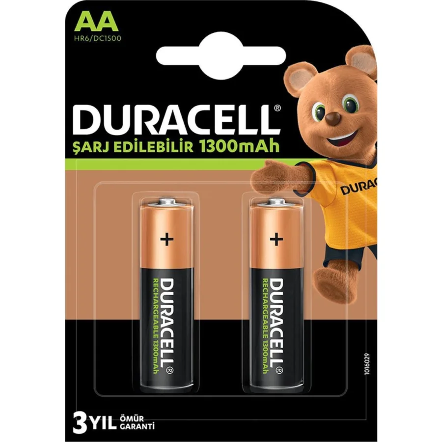 Duracell Şarj Edilebilir Pil 2'Li AA 1300 mAh