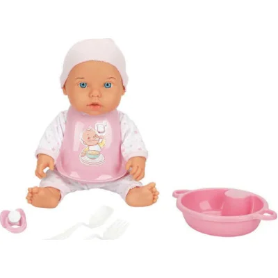 Sunman Bebelou Yemek Zamanı Sesli Bebek Seti, 35 cm