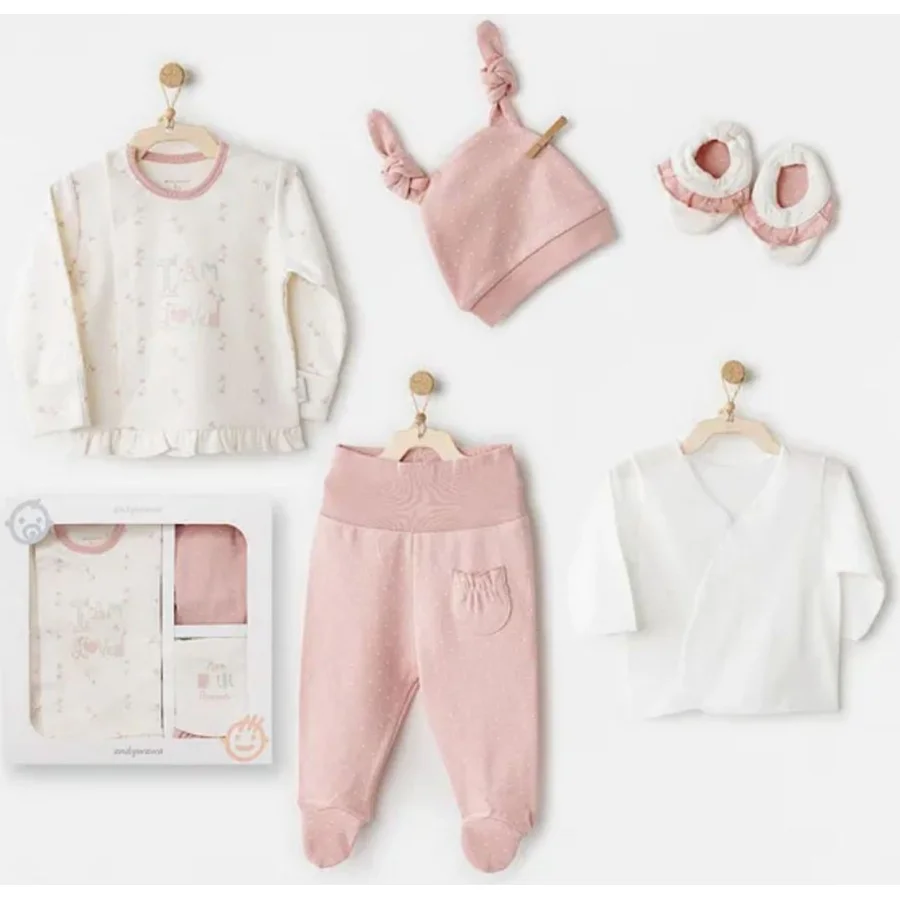 Andywawa Mon Petit Amour Hastane Çıkışı, 5 Parça, Ekru