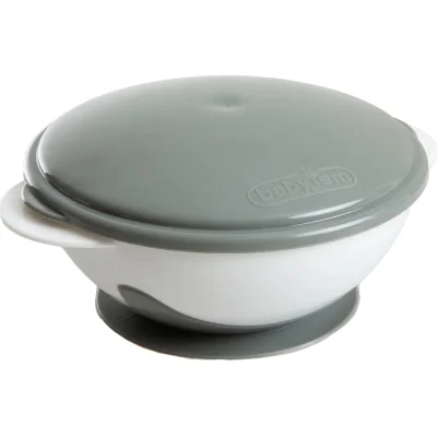 BabyJem Vakumlu Mama Tabağı, Gri