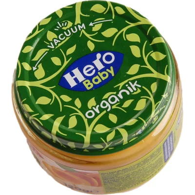 Hero Baby Organik Kayısı Muz Püresi Kavanoz Mama, 120 g