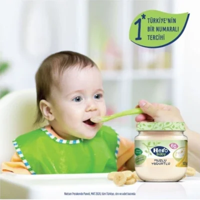 Hero Baby Muzlu Yoğurtlu Kavanoz Mama 120 Gr