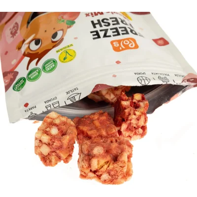 Pol’s Freeze Fresh Çıtır Küpler, Çilek, Elma, 20 g