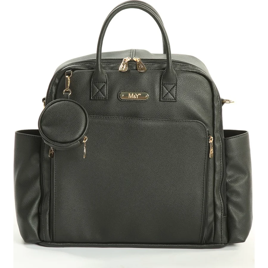 M&Y Maia Anne Bebek Bakım Sırt Çantası 7310 Siyah