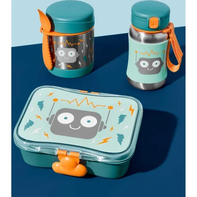 Skip Hop Zoo Paslanmaz Çelik Termos, 325 ml, Robot