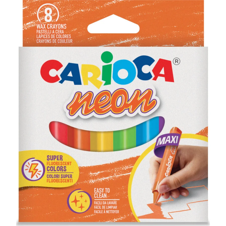 Carioca Pastel Boya Kalemi, Fosforlu, 8'li
