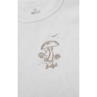 Bistyle 2li Takım Şortlu My Favorite Zoo Ekru