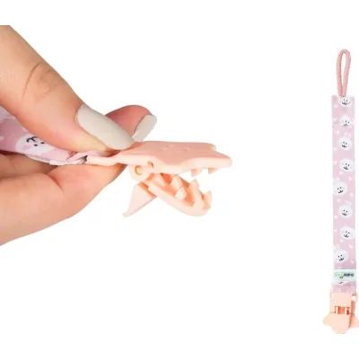 BabyJem Emzik Tutacağı, Pembe, Ayıcık