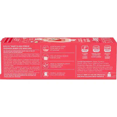 R.O.C.S. Baby Diş Macunu, 35 ml, Elma