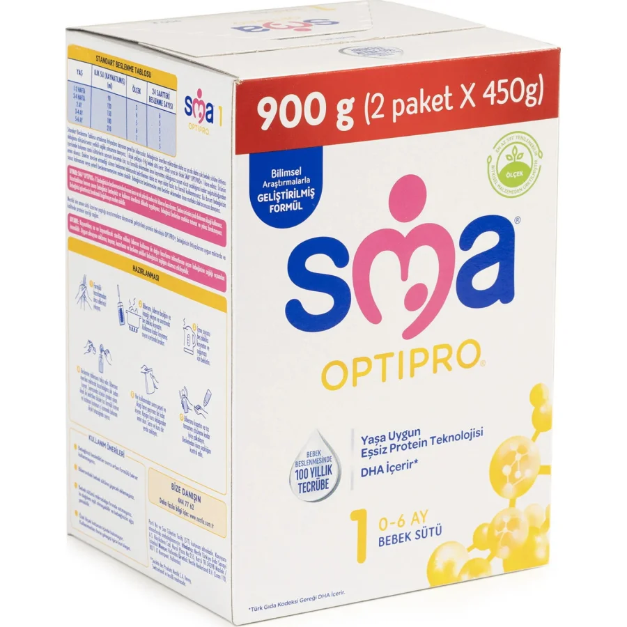 SMA Optipro 1 Probiyotik Bebek Sütü, 0-6 Ay, 400 g