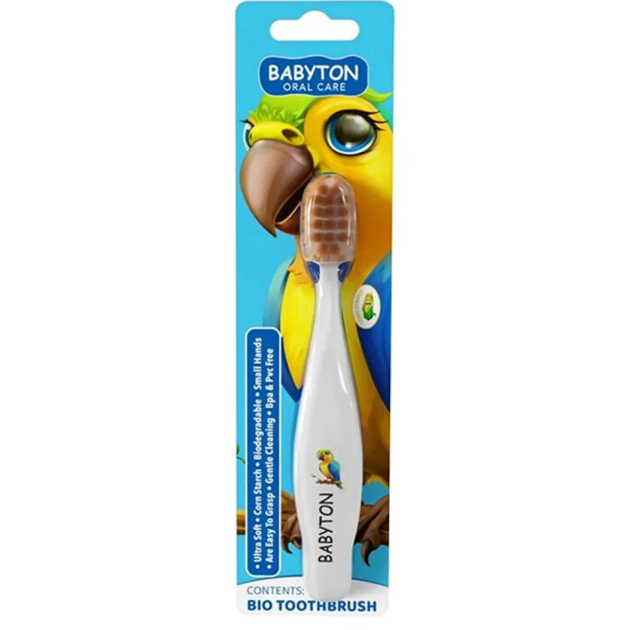 Babyton Bio Ultra Yumuşak Çocuk Diş Fırçası Papağan