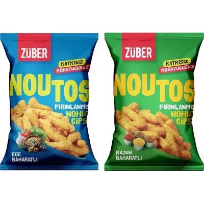 Züber Noutos Fırın Nohut Cipsi, 55 g, Ege Baharat