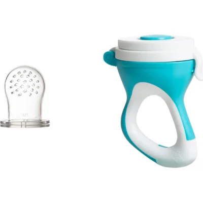 BabyJem Silikon Uçlu Meyve Sebze Emziği, Mavi