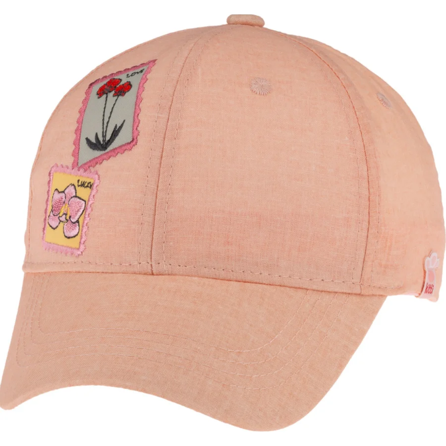 Kitti Çocuk Kız Şapka, 4-8 Yaş, Şeftali