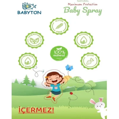 Babyton Organik ve Doğal İçerikli Vücut Koruyucu Sprey