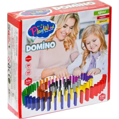 PlayWood Kutuda Ahşap Domino Oyunu