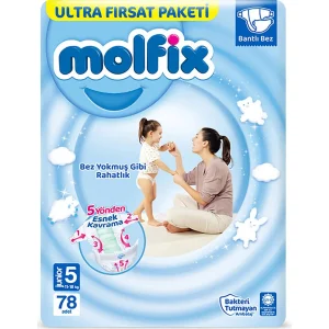 Molfix Bebek Bezi, 5 Beden, 78 Adet
