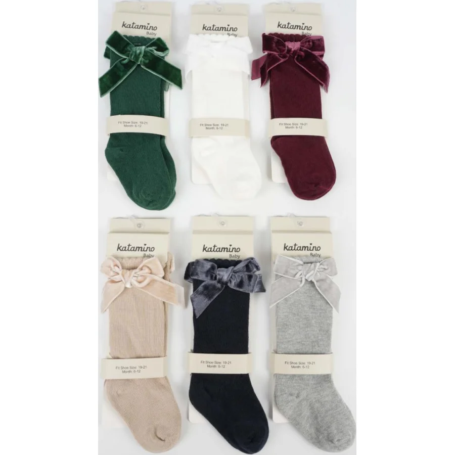 Katamino Rozi Aks. Kız Bebek Golf Çorap, Asorti