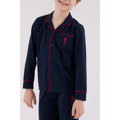 U.S. Polo Assn Gömlek Pijama, Lacivert