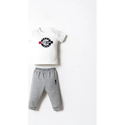 U.S. Polo Takım, 3'lü, Gri, Melanj