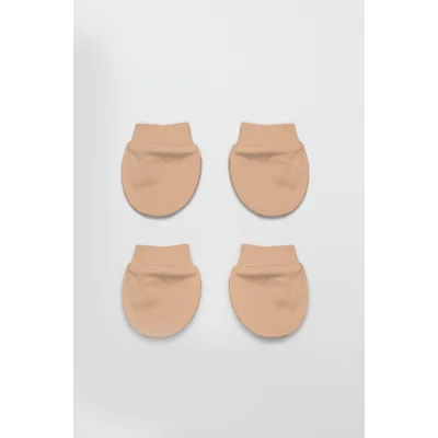 Bistyle 2Li Penye Eldiven Basıc 90108 Bej