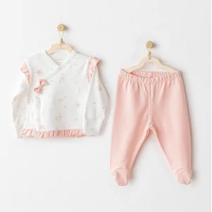 Andywawa Sıde Snap Set Love Family Zıbın Set Salmon, 2'li