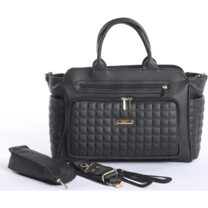 M&Y Juno Deri Anne Bebek Bakım Çantası 7281 Siyah